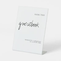Modern Sign the Guestbook Wedding Sign