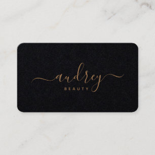 Modern Signature Gold Signature Premium Black Business Card