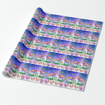 Modern Silken Windhound Wrapping Paper