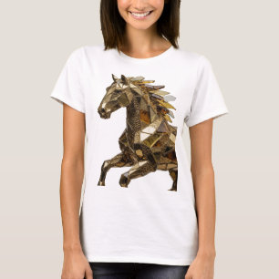 Modern Silver ABSTRACT ART Artistic Motif T-Shirt