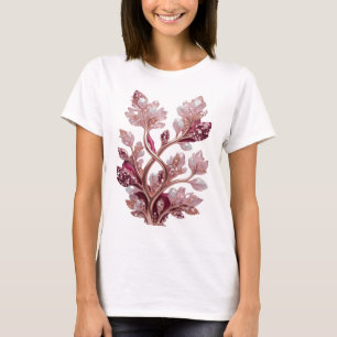 Modern Silver ABSTRACT ART Design T-Shirt