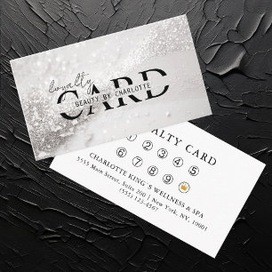 Modern, Silver-Glitter Salon,  10 -  Enclosure Card