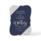 Modern silver glitter typography navy blue wedding