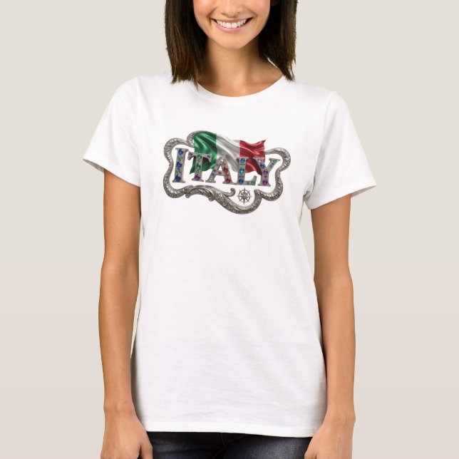 Modern Silver ITALY Tee (Front)