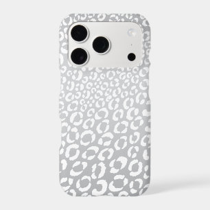 Modern Silver Leopard Outline