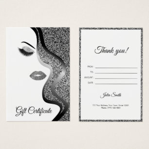 Modern Silver with Glitter Effect