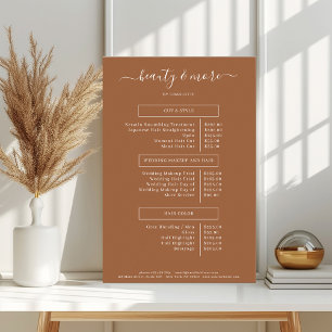 Modern Simpel Salon Price List  Poster