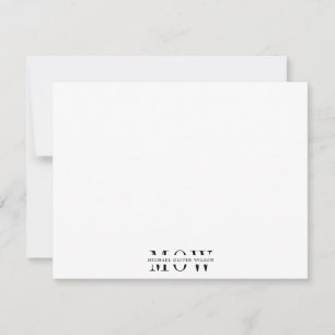 Modern Simple 3 letter Monogram Business Card