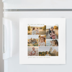 Modern Simple 7 Photo Collage Christmas