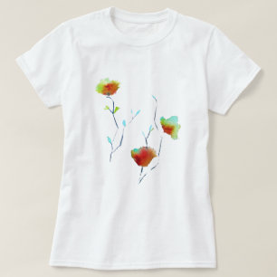 Modern simple abstract flower art design T-Shirt