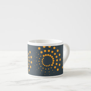 Modern, simple, abstract geometric pattern art espresso cup