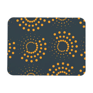 Modern, simple, abstract geometric pattern art magnet