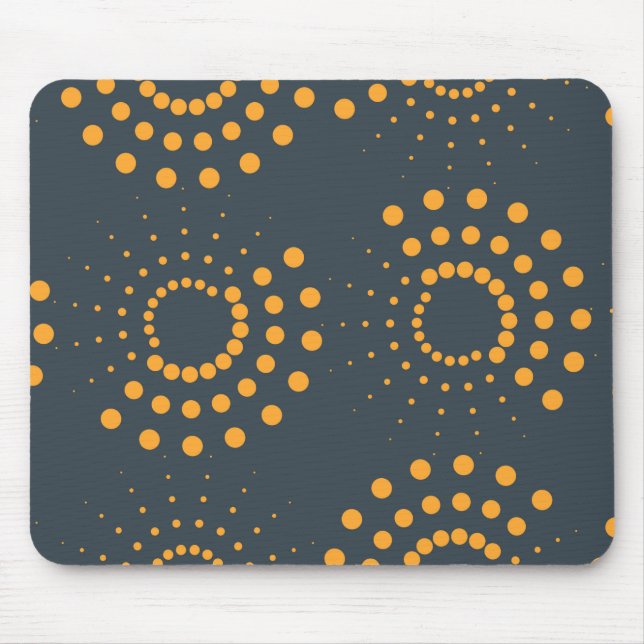Modern, simple, abstract geometric pattern art mouse mat (Front)