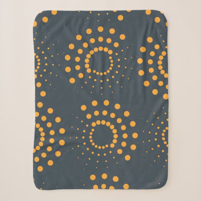 Modern, simple, abstract geometric pattern art sherpa blanket (Front)