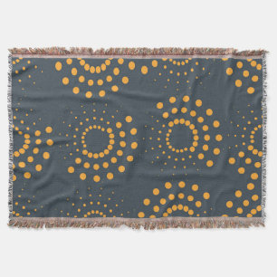 Modern, simple, abstract geometric pattern art throw blanket