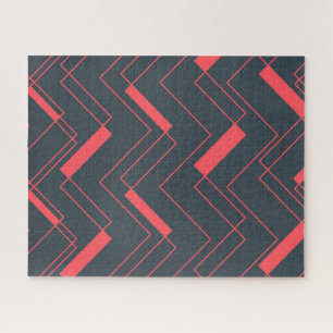 Modern, simple, abstract, vibrant, trendy pattern jigsaw puzzle