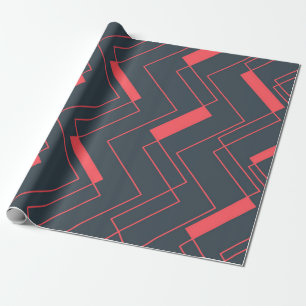 Modern, simple, abstract, vibrant, trendy pattern wrapping paper