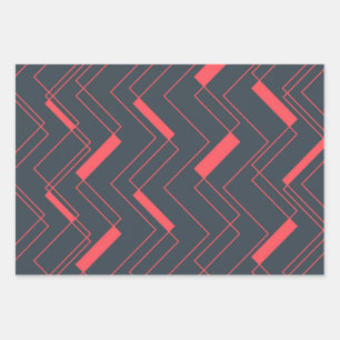 Modern, simple, abstract, vibrant, trendy pattern wrapping paper sheet