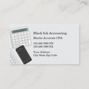 Modern Simple Accountant Business Cards