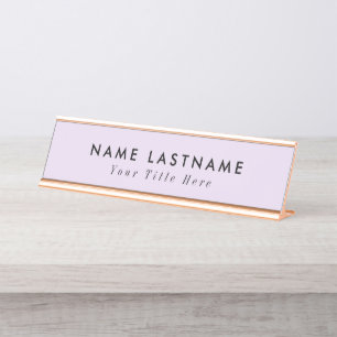 Modern Simple Add Your Logo Desk Name Plate