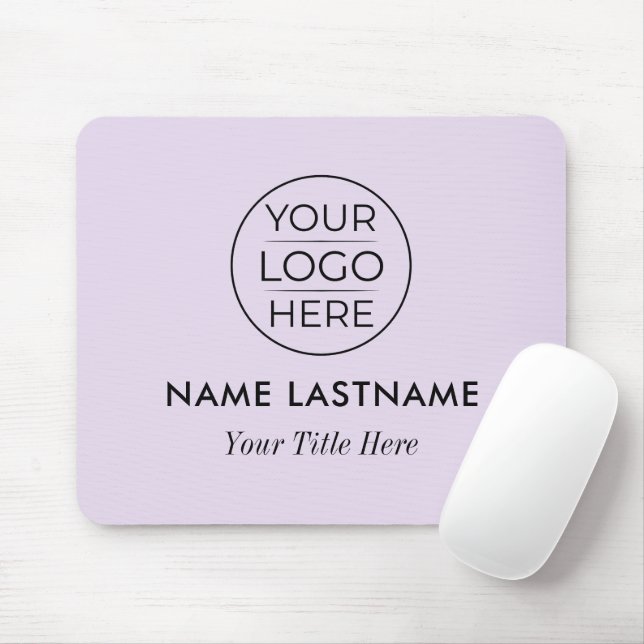 Modern Simple Add Your Logo Mouse Mat (With Mouse)