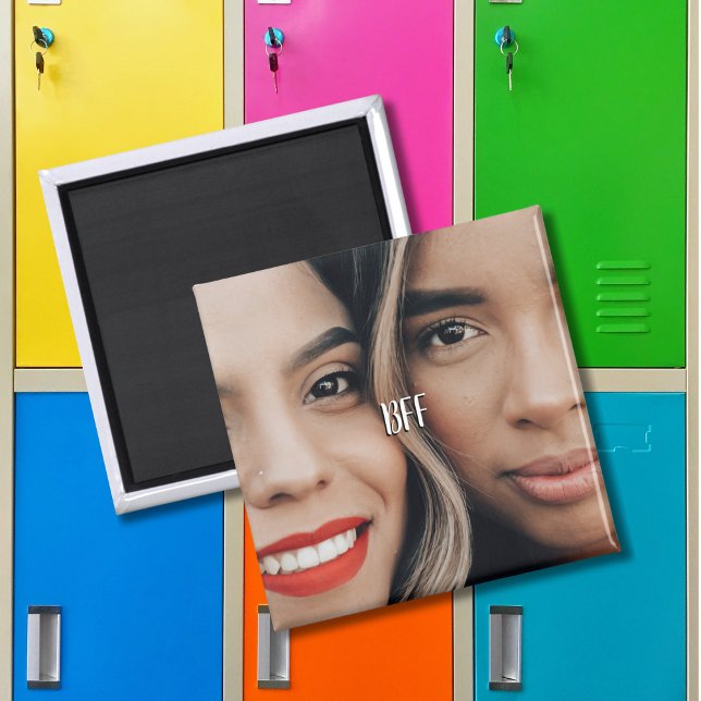Modern Simple All Over Photo BFF Magnet (Creator Uploaded)