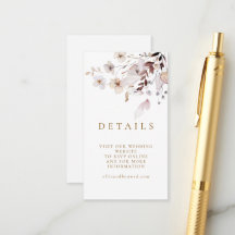 Modern Simple Autumn Dried Floral & Leaves Wedding
