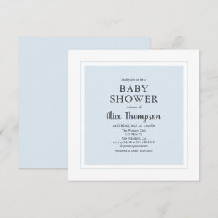 Modern Simple Baby Shower Invitation