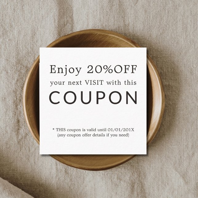 Modern Simple Beauty Salon Discount Coupon (Creator Uploaded)