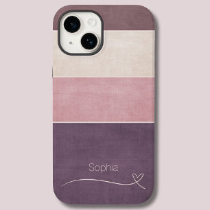 Modern Simple Beige&Brown Circle Phone / iPad case