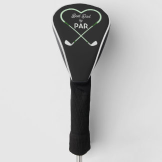 Modern Simple Best Dad by Par  Golf Head Cover