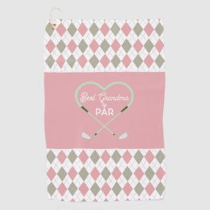 Modern Simple Best Grandma by Par Golf Towel