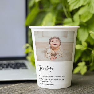 Modern Simple Best Grandma Ever Best Beauty Gift Paper Cups