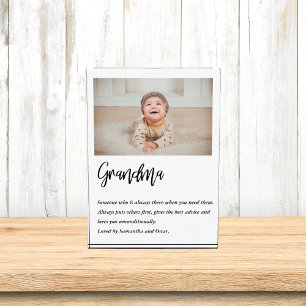 Modern Simple Best Grandma Ever Best Beauty Gift Photo Block