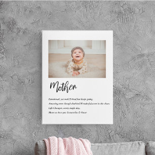 Modern Simple Best Mother Ever Best Beauty Gift Canvas Print