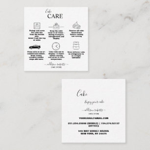 Modern Simple Black and White Business Square Business Card