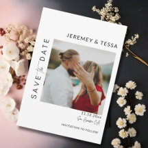 Modern Simple Black and White Photo 