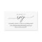 Modern Simple Black Calligraphy, Online RSVP