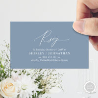 Modern Simple Black Calligraphy, Wedding RSVP