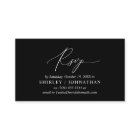 Modern Simple Black Calligraphy, Wedding RSVP