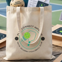 Modern Simple Black Pickleball Sports Club