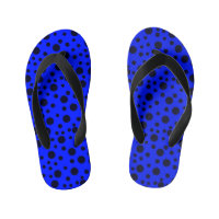 Modern Simple Black polka dot on Blue pattern