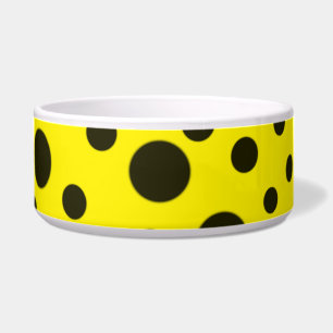 Modern Simple Black polka dot yellow pattern