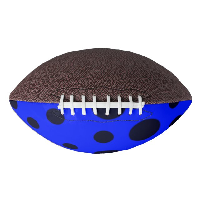 Modern Simple Black polka dot yellow pattern American Football (Front)