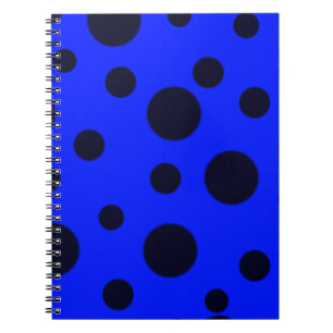 Modern Simple Black polka dot yellow pattern Notebook