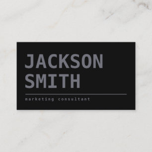 Modern Simple black professional Business Card