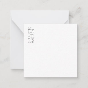 Modern Simple Black White Trendy Minimalist Plain  Card