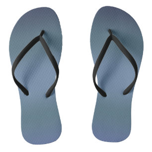 Modern Simple Blue navy Gradient Colour Flip Flops