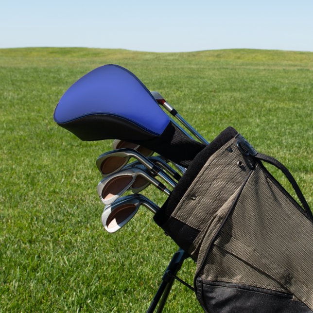 Modern Simple Blue navy Gradient Colour Golf Head Cover (In Situ)