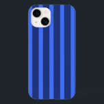Modern Simple blue Navy Two Tone Stripe name Case-Mate iPhone 14 Case<br><div class="desc">Modern Simple blue Navy Two Tone Stripe name</div>